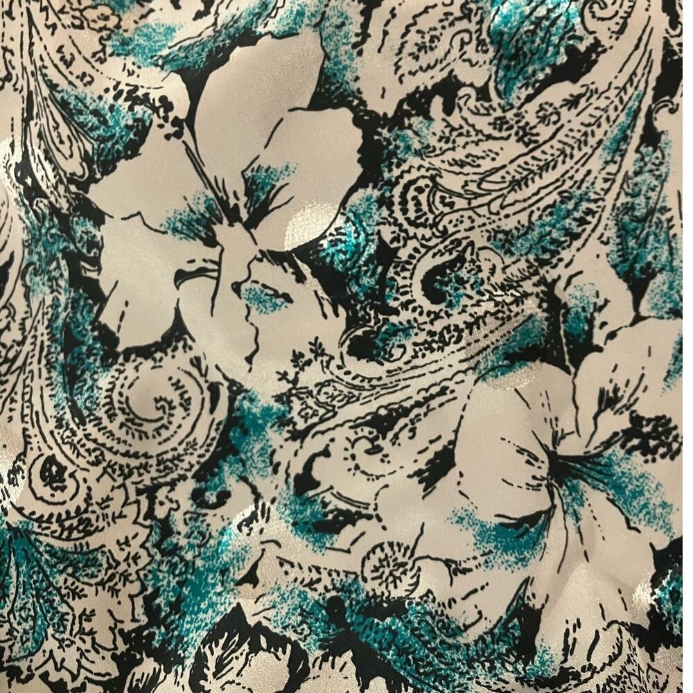 CB Collections Women's Button-Down Stretch Waist Floral Blouse | Size XL VTG - Picture 9 of 9